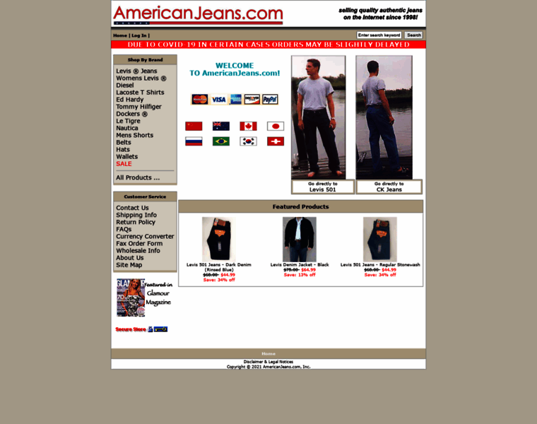 Americanjeans.com thumbnail