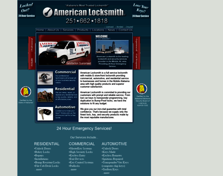 Americanlocksmith.com thumbnail