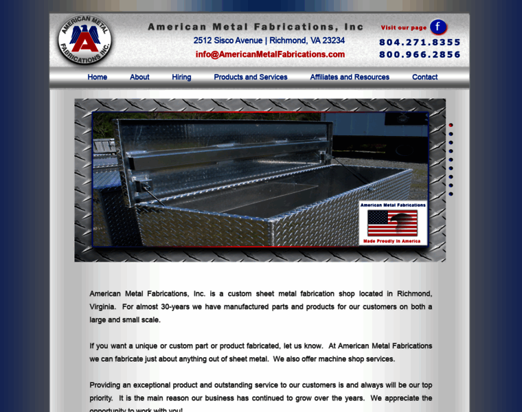 Americanmetalfabrications.com thumbnail