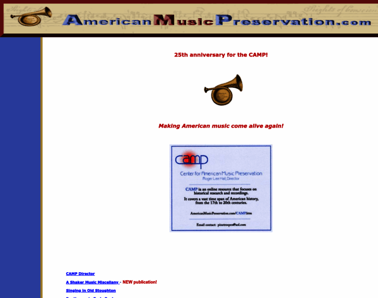 Americanmusicpreservation.com thumbnail