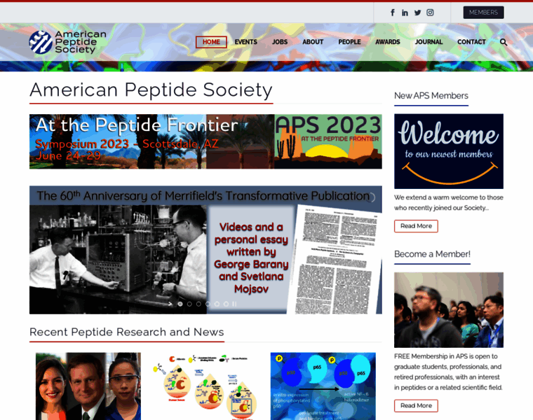 Americanpeptidesociety.org thumbnail