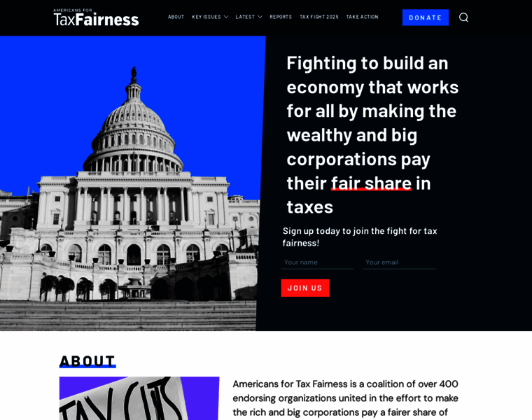 Americansfortaxfairness.org thumbnail Americansfortaxfairness.org thumbnail