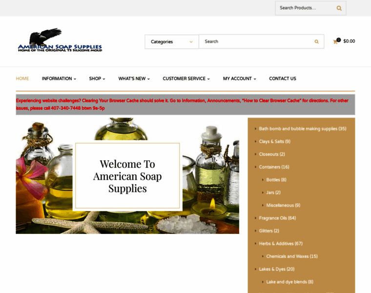 Americansoapsupplies.com thumbnail