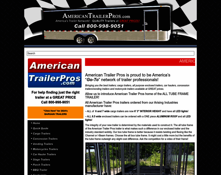Americantrailerpros.com thumbnail