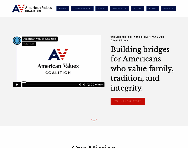 Americanvalues.org thumbnail