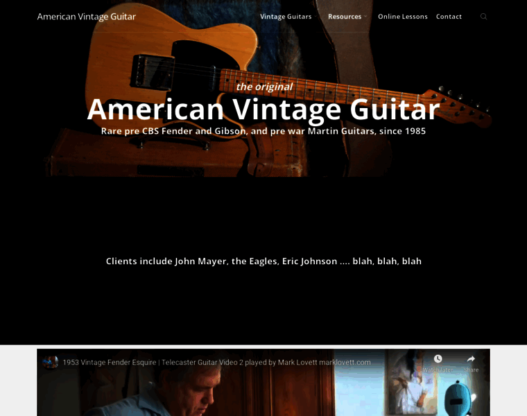 Americanvintageguitar.com thumbnail
