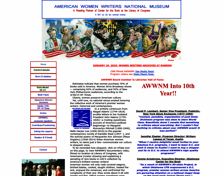 Americanwomenwritersnationalmuseum.org thumbnail