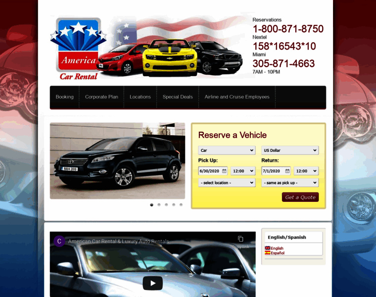 Americarentcars.com thumbnail