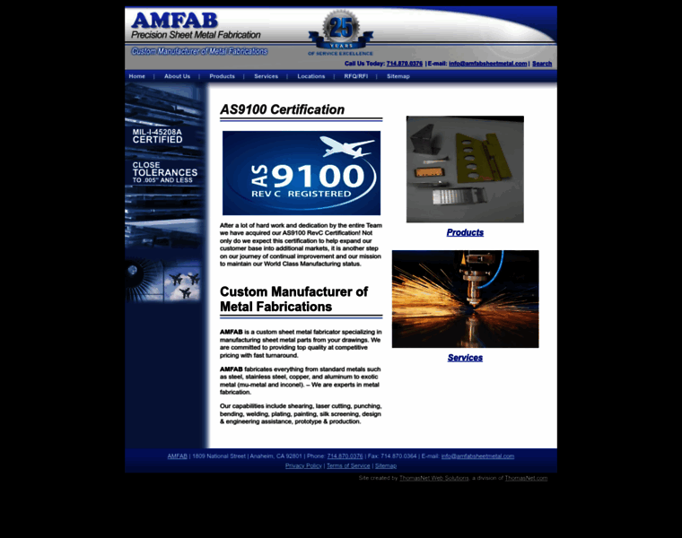 Amfabsheetmetal.com thumbnail