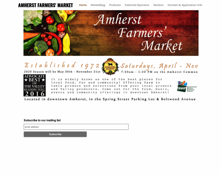 Amherstfarmersmarket.com thumbnail