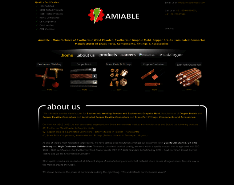 Amiableimpex.com thumbnail