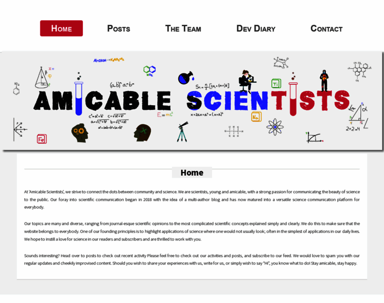 Amicablescientists.org thumbnail