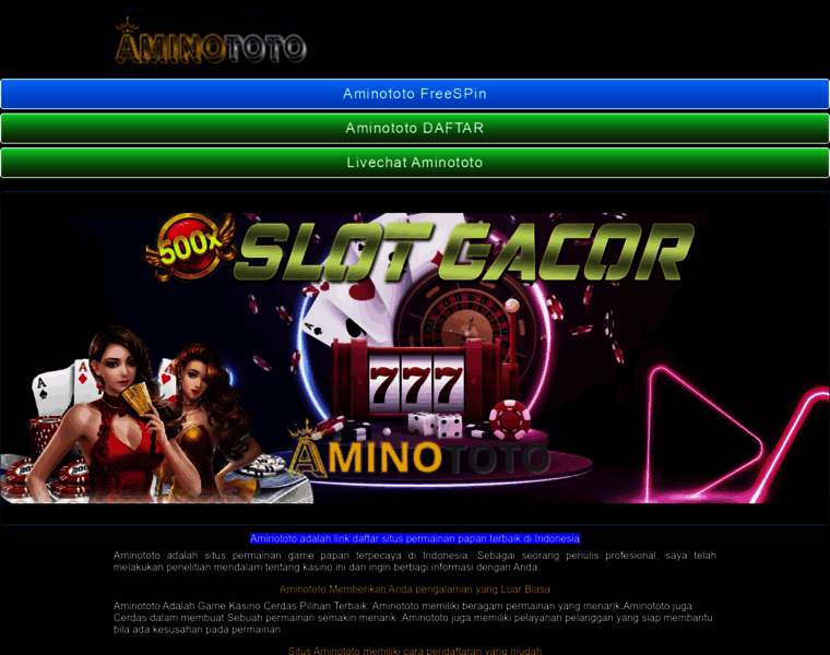 Aminototo.shop thumbnail