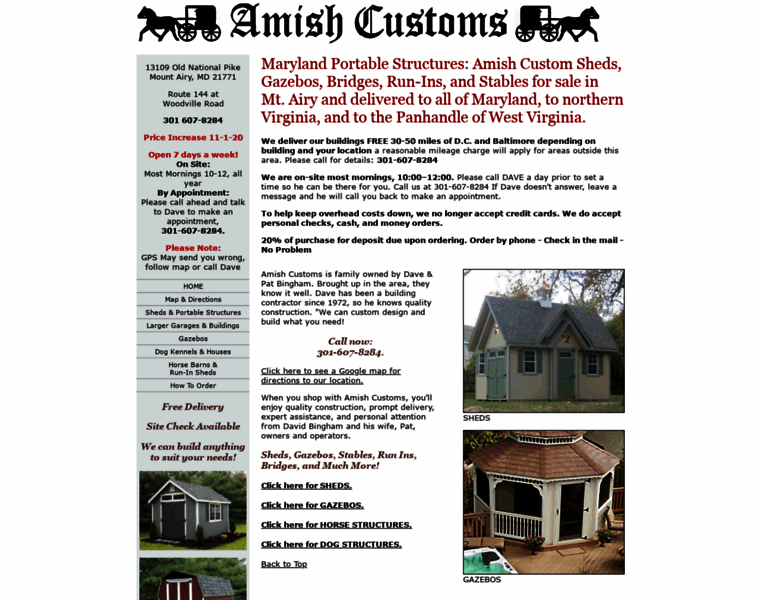 Amishcustoms.net thumbnail