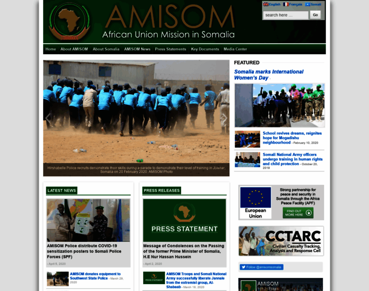 Amisom-au.org thumbnail