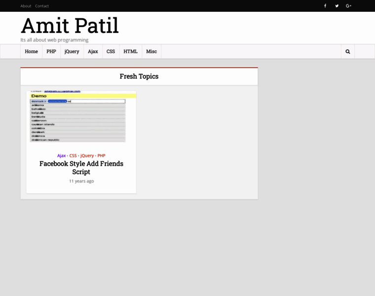 Amitpatil.me thumbnail Amitpatil.me thumbnail