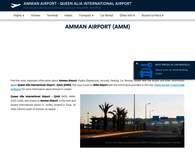 Amman-airport.com thumbnail