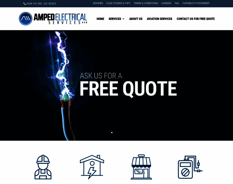 Ampedelectricalservices.com.au thumbnail
