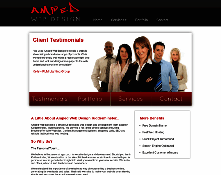 Ampedwebdesign.co.uk thumbnail