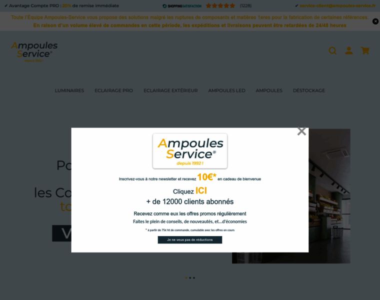 Ampoules-service.fr thumbnail