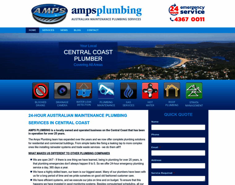 Ampsplumbing.com.au thumbnail