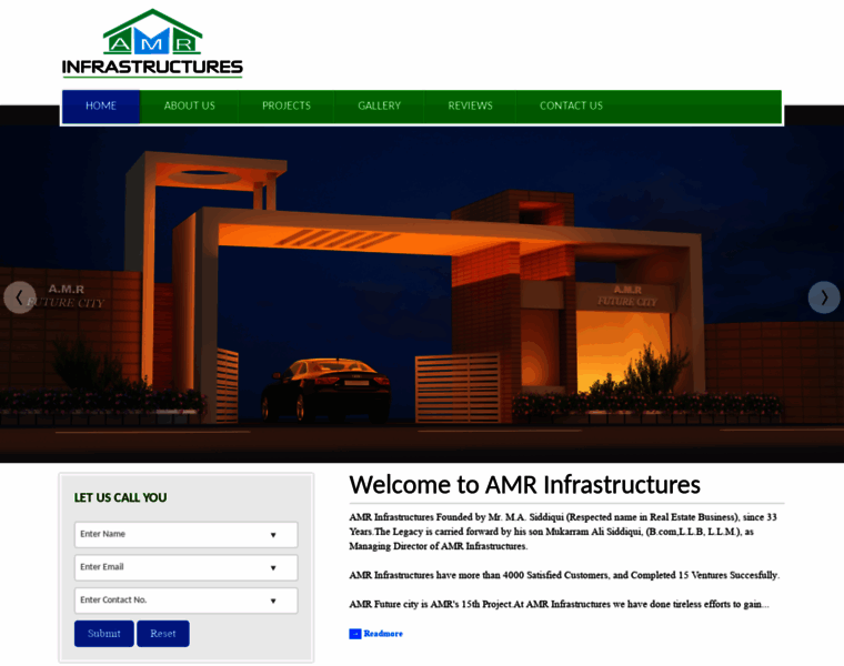 Amrinfrastructures.in thumbnail