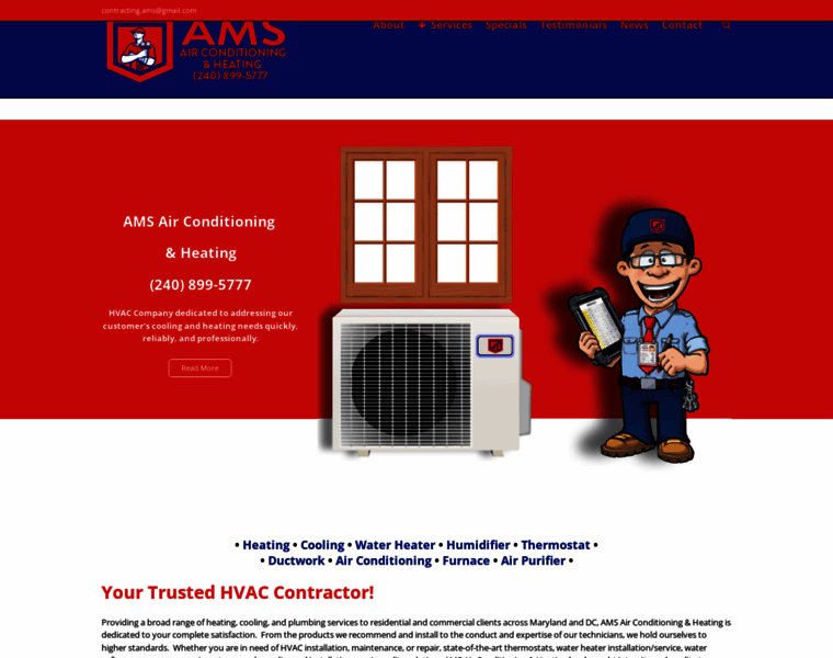 Ams-airconditioning.com thumbnail