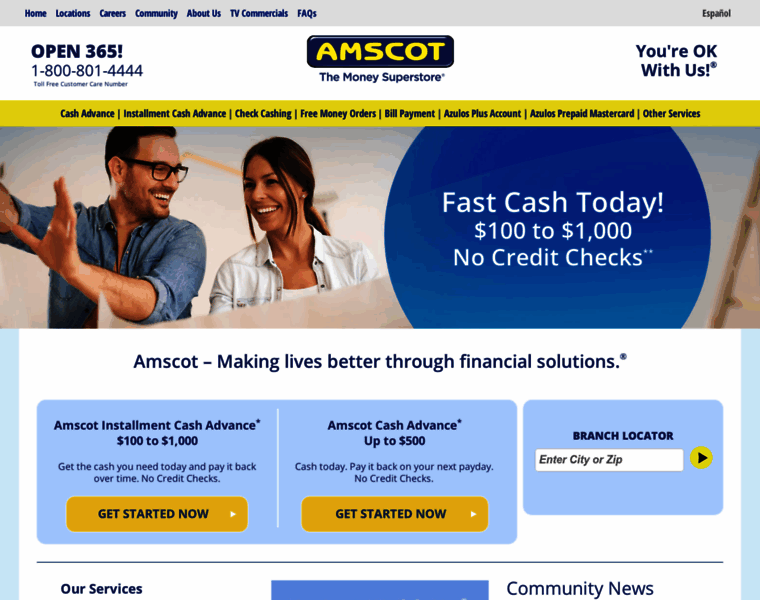 Amscot.com thumbnail