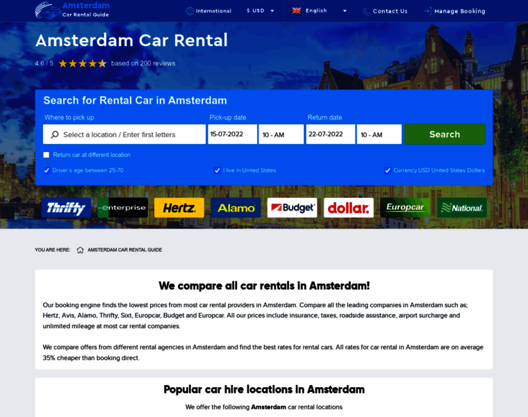 Amsterdam-carhire.net thumbnail