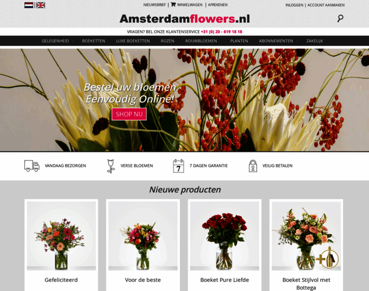 Amsterdamflowers.nl thumbnail