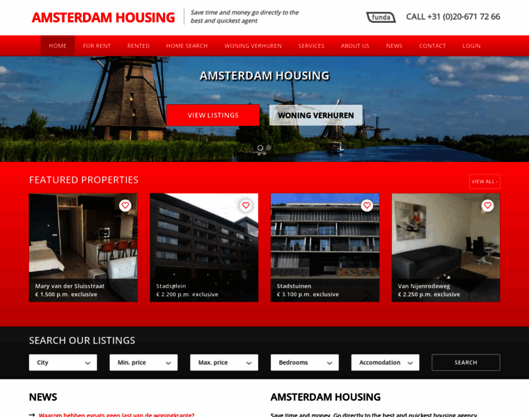 Amsterdamhousing.com thumbnail