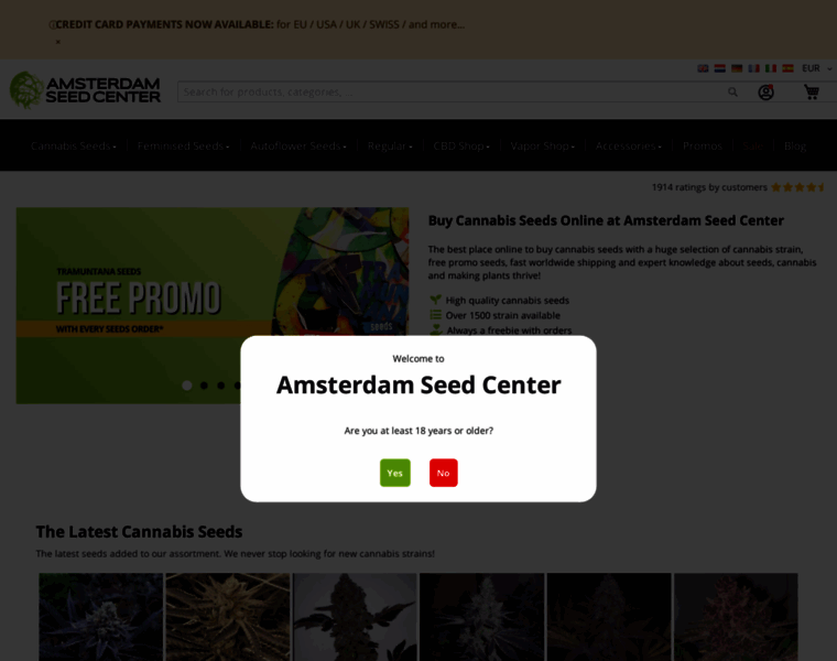 Amsterdamseedcenter.com thumbnail
