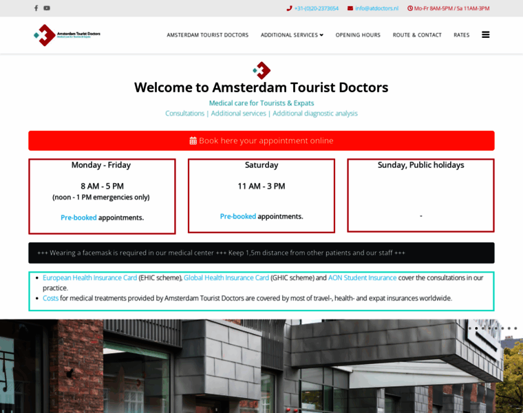 Amsterdamtouristdoctors.nl thumbnail