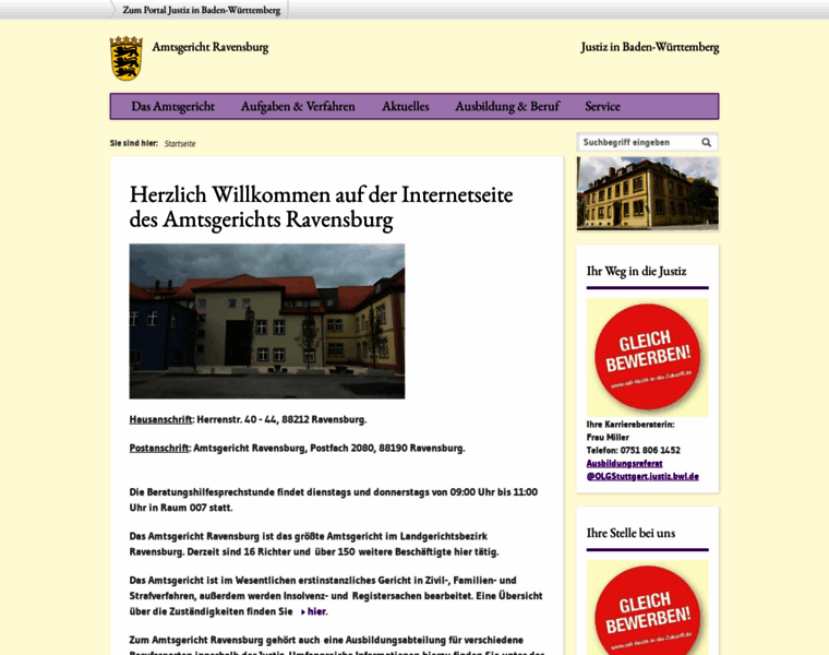 Amtsgericht-ravensburg.de thumbnail