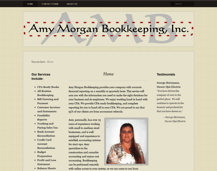 Amymorganbookkeeping.com thumbnail