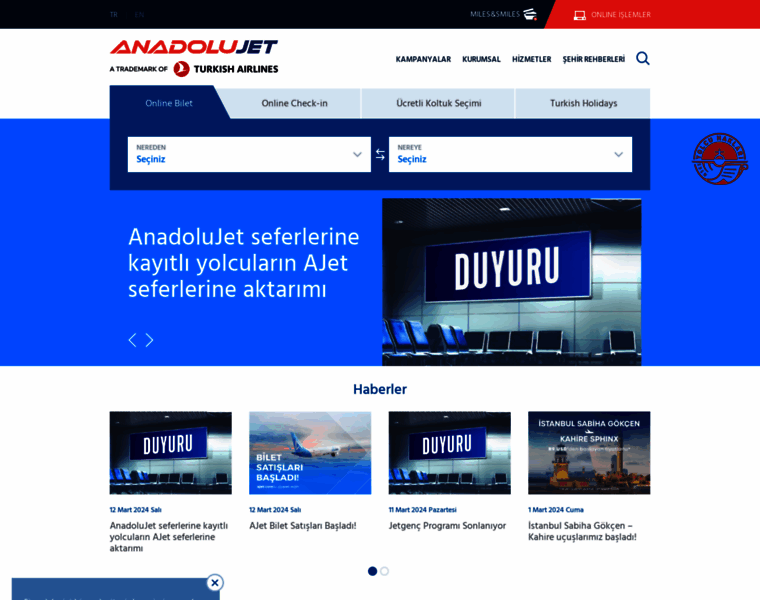 Anadolujet.com thumbnail