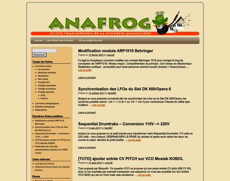 Anafrog.com thumbnail