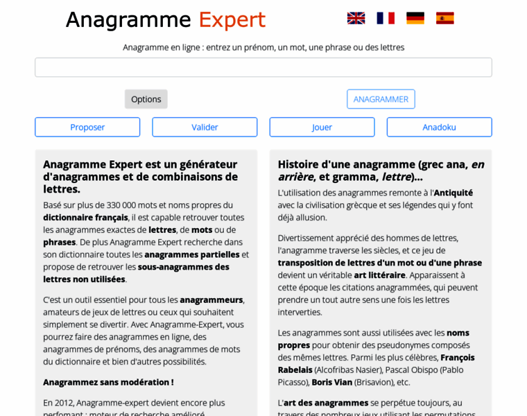 Anagramme-expert.com thumbnail