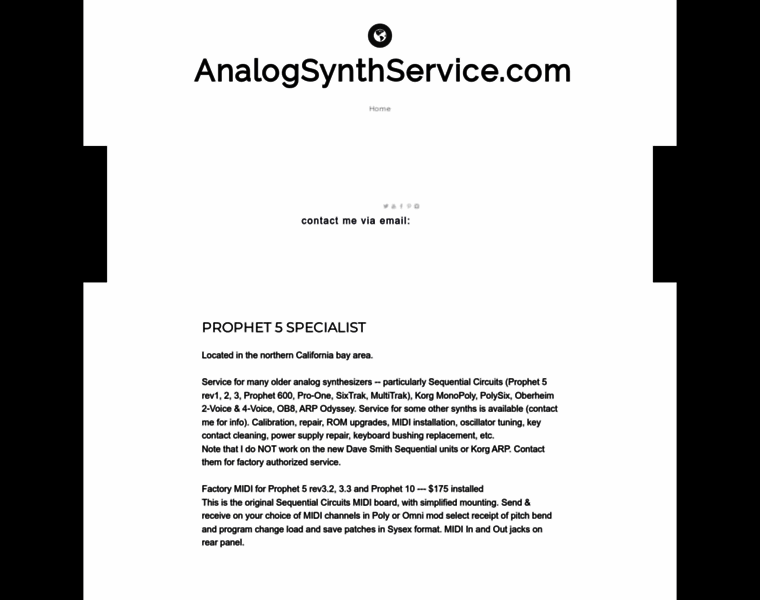 Analogsynthservice.com thumbnail