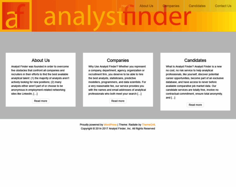 Analystfinder.com thumbnail