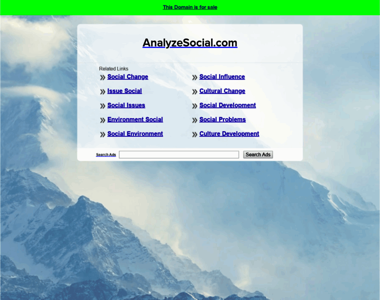 Analyzesocial.com thumbnail