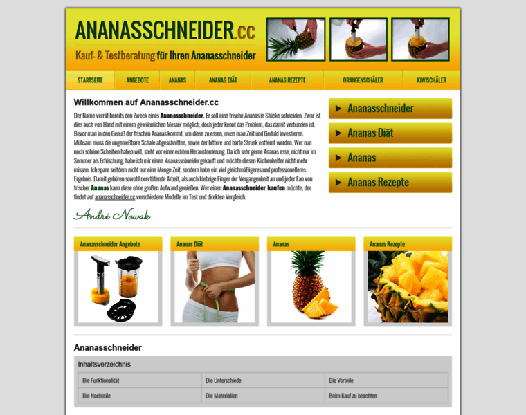 Ananasschneider.cc thumbnail