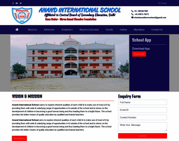 Anandinternationalschool.com thumbnail