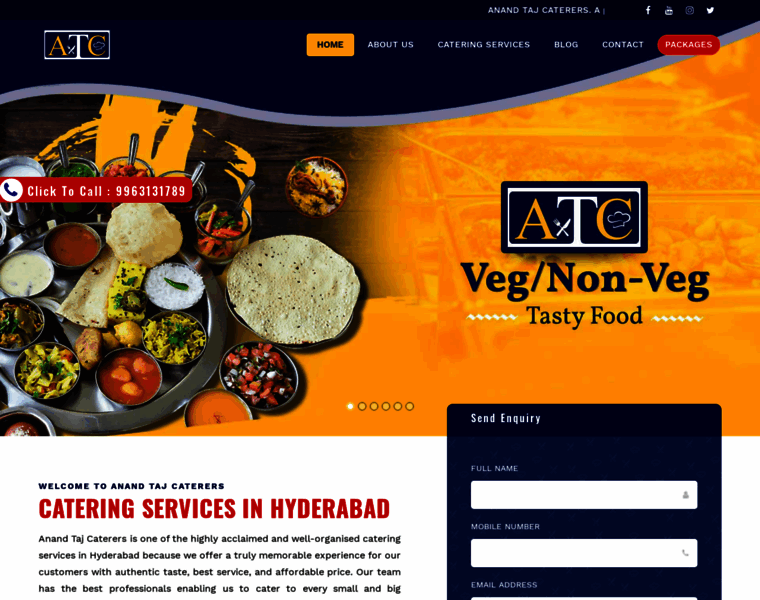Anandtajcaterers.in thumbnail