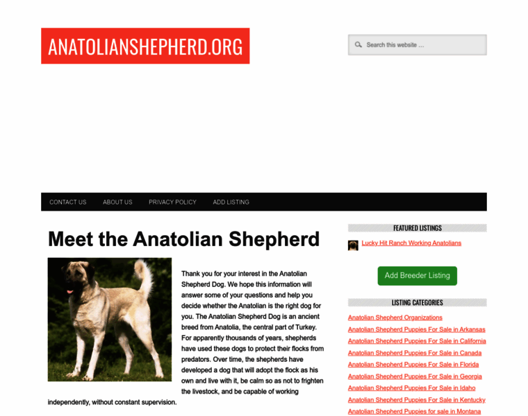 Anatolianshepherd.org thumbnail