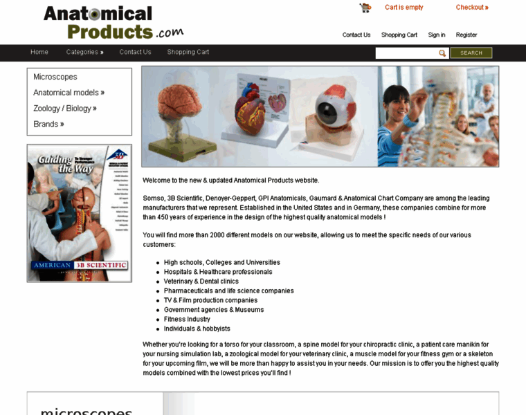 Anatomicalproducts.com thumbnail