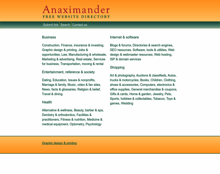 Anaximanderdirectory.com thumbnail