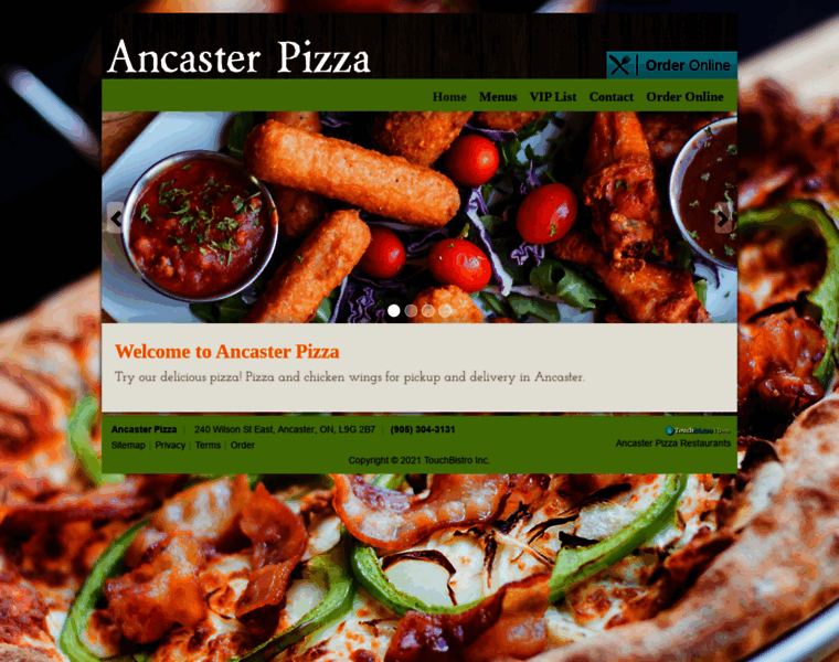 Ancaster-pizza.com thumbnail