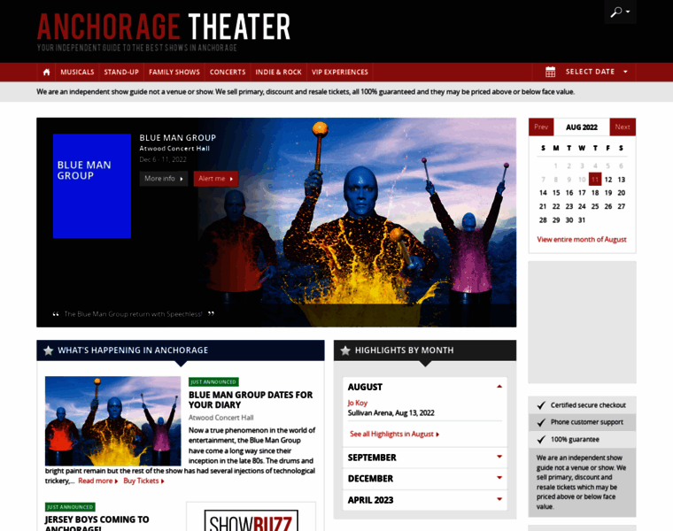 Anchorage-theater.com thumbnail