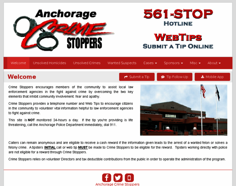 Anchoragecrimestoppers.com thumbnail
